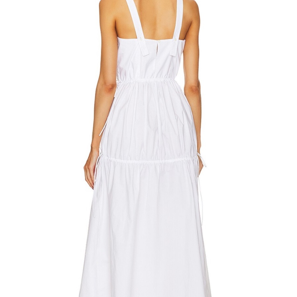 HELSA White Poplin Maxi Dress - Picture 2 of 7
